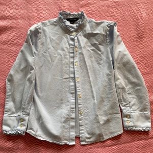 Ruffled Oxford cloth button down